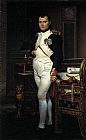 Jacques-Louis David Napoleon in his Study painting